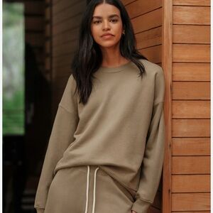 Jenni Kayne Marina Sweatshirt, in Tan/Hazel , size XS